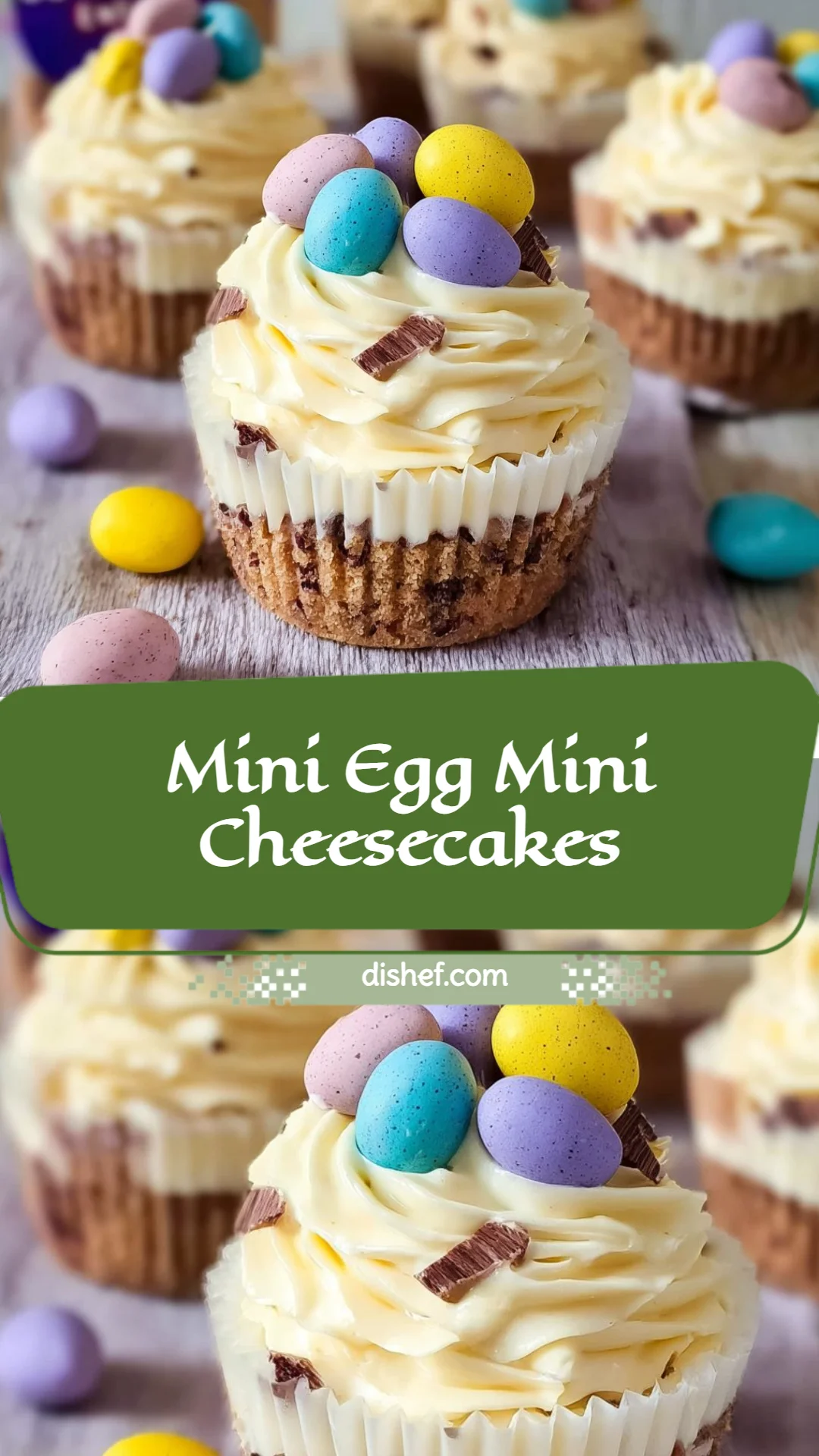 Mini Egg Mini Cheesecakes