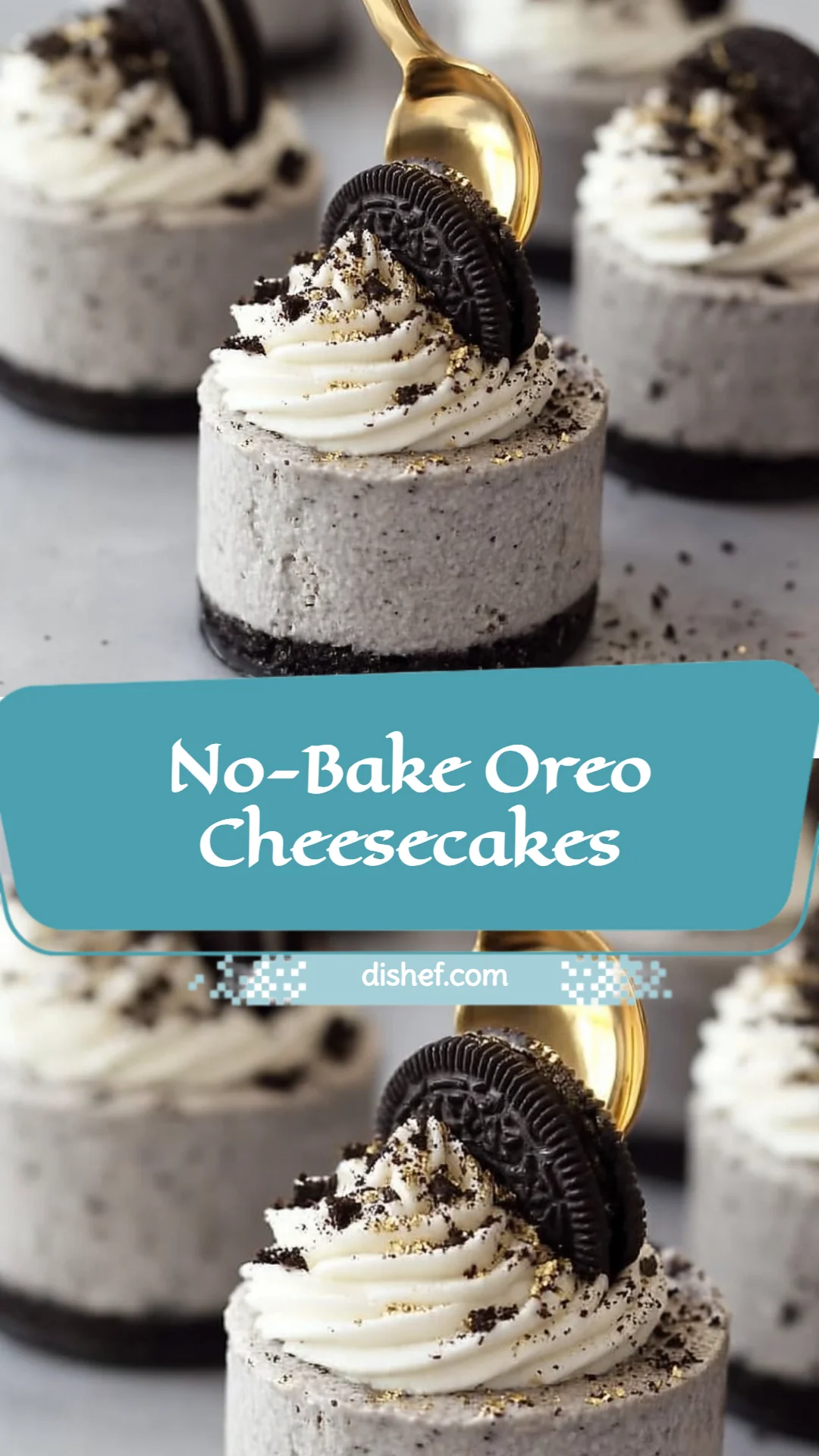 No-Bake Oreo Cheesecakes