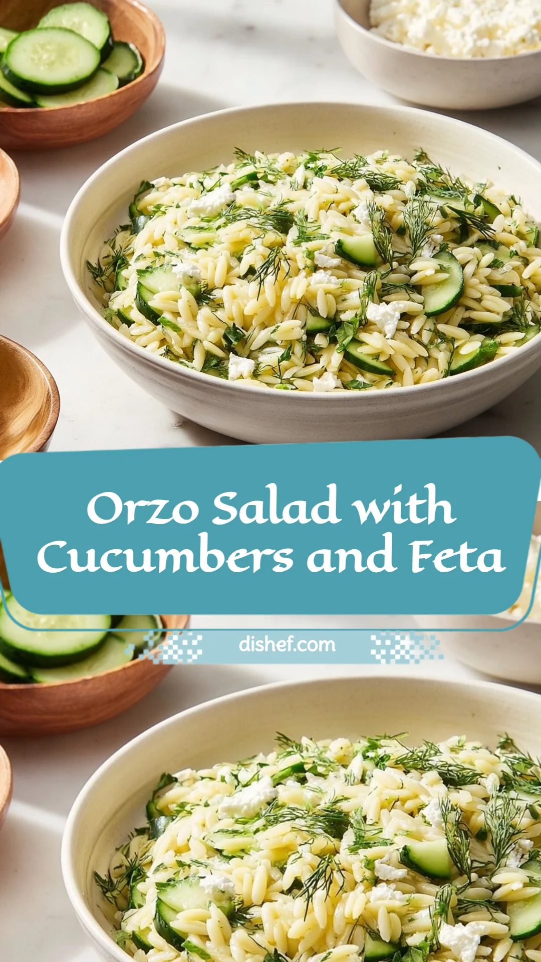 Orzo Salad with Cucumbers and Feta