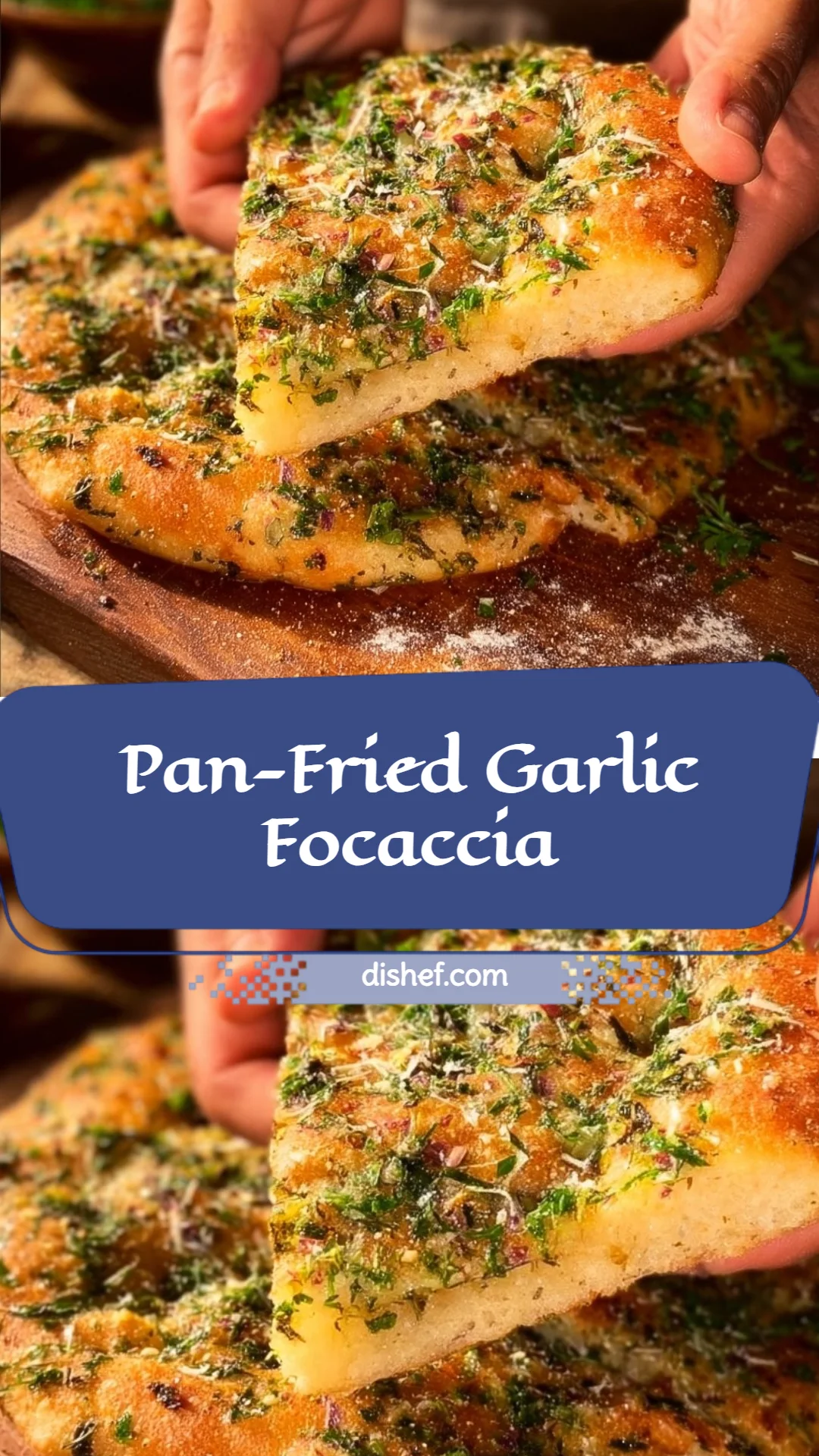 Pan-Fried Garlic Focaccia