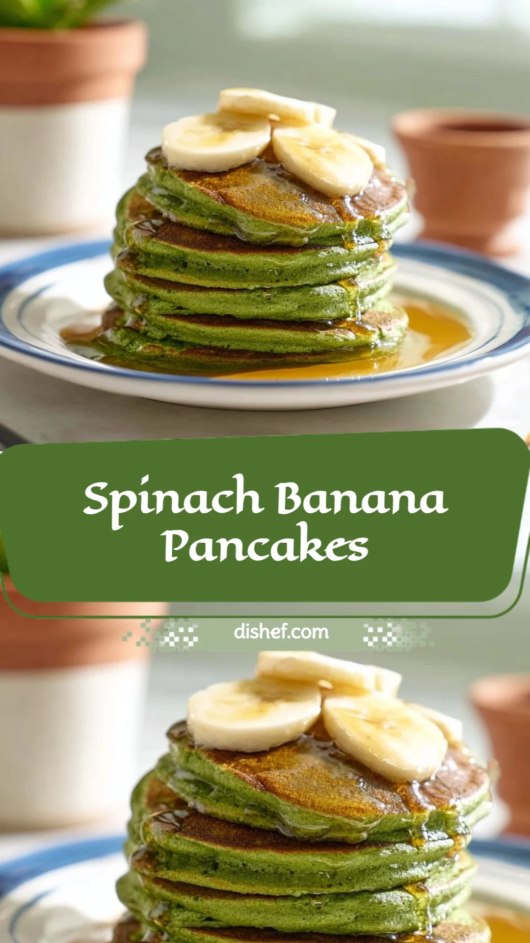 Spinach Banana Pancakes